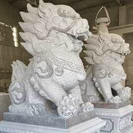 石雕石头青石貔貅家用摆件一对客厅门前门口看门庭院商铺小石貔貅