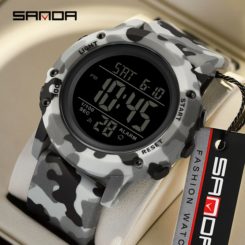 三达 Camouflage fashion universal waterproof electronic watch
