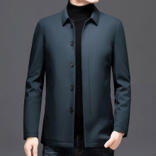 品牌新款男士棉衣外套中老年爸爸休闲保暖男装高级感驼绒棉服夹克