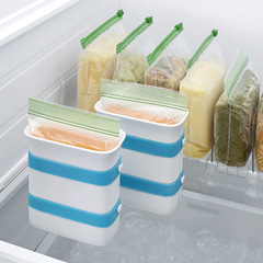 跨境新款Freezer Food Block Maker膳食准备袋容器 剩菜剩汤冷冻