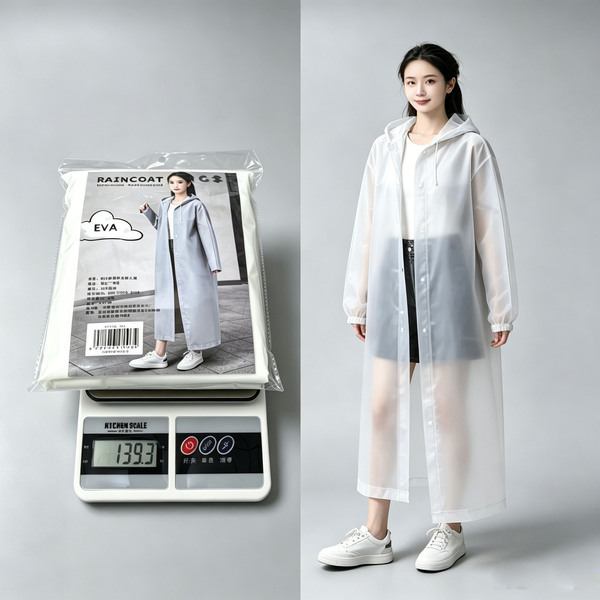 long matte raincoat