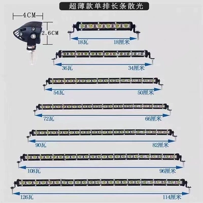 Thin Single Row Long Strip – Motorcycle headlights, headlights