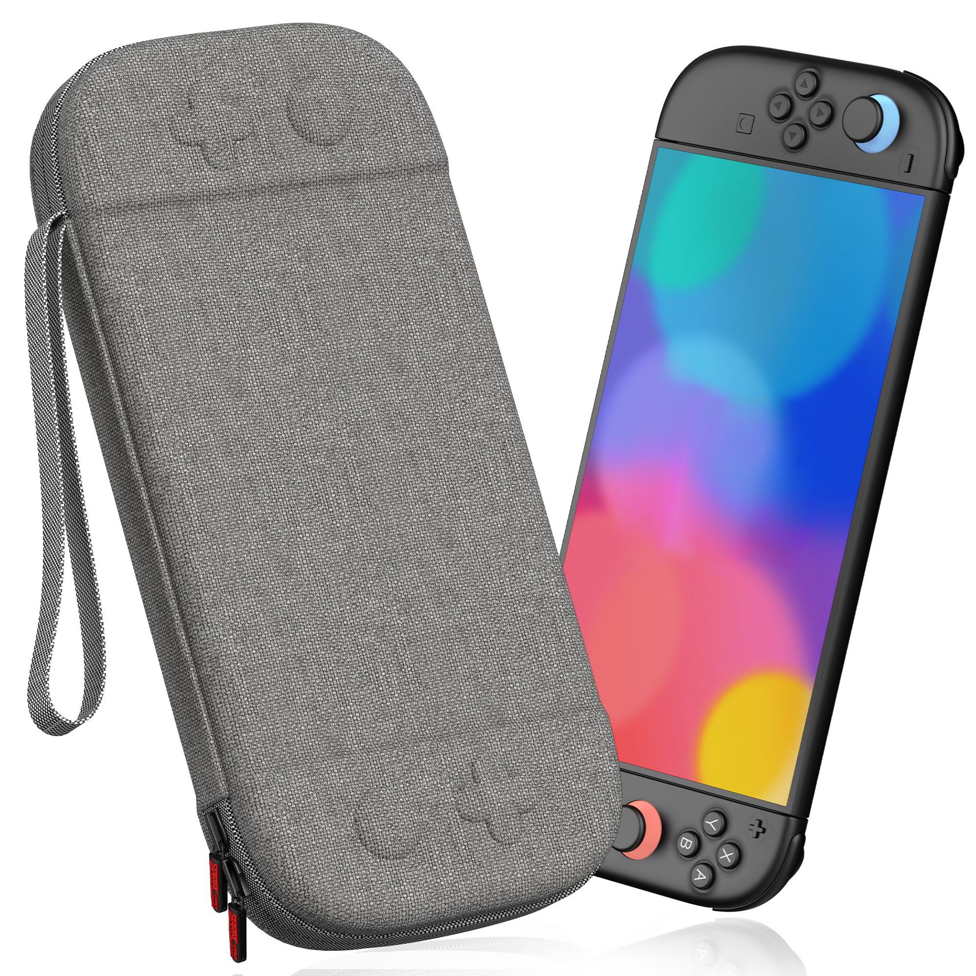 Bolsa de Almacenamiento Portátil para Nintendo Switch 2 de Nailon y PU con Portacartuchos