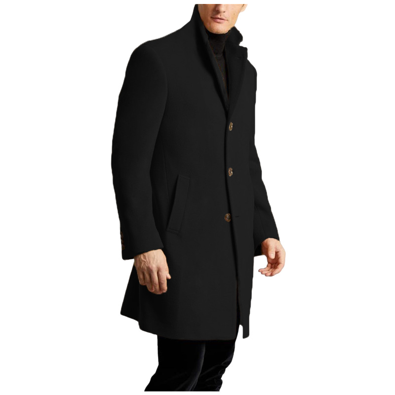 Ropa de hombre Abrigo de lana nuevo para hombre Abrigo con forro de lana multicolor_voghion.com