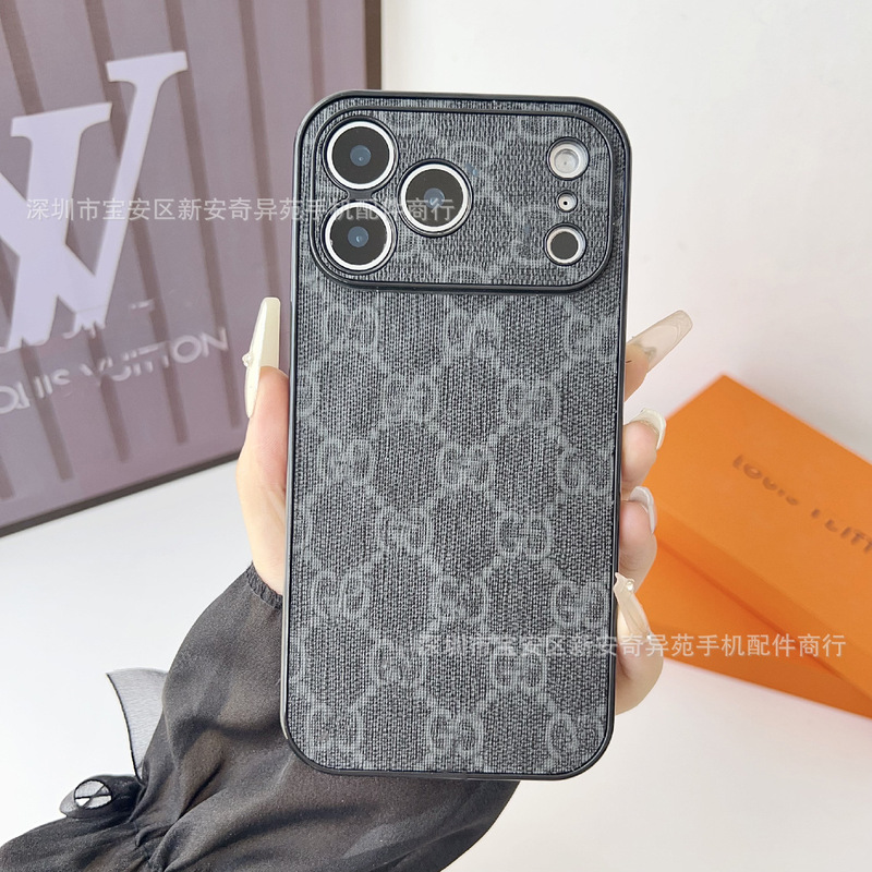 复古磁吸保护套适用iPhone17Promax软壳欧美潮牌侧贴苹果17手机壳|undefined