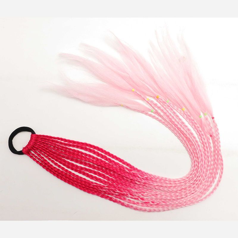 Fábrica al por mayor color trenza peluca hembra hip hop gradiente teñido trenza color de trenza sucia trenza cola de caballo