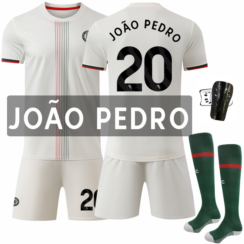 Camiseta de Fútbol de Chelsea 2526, Visitante, 17 Gana Chau, Club Chelsea, Número 10 Palmer, Camiseta de Fútbol Gana Chau