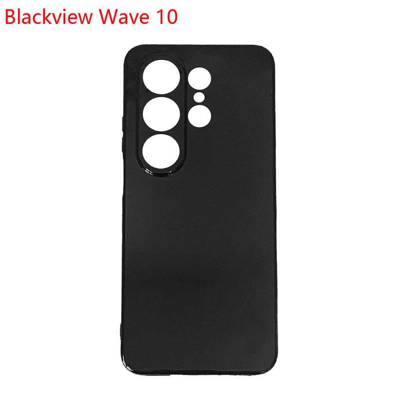 Suitable for Lingdu Blackview Wave 10 Mobile Phone Protective Case W10 Mobile Phone Case Black Transparent Material Tpu Case