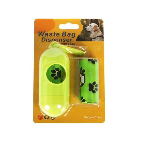 Pet waste bag capsule pill dispenser free printing logo biodegradable grab bag poop bag storage box