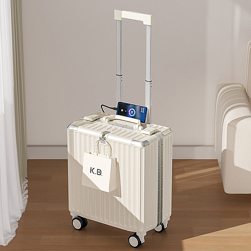 탑승 수하물 상자 20 인치 탑승 상자 튼튼하고 튼튼한 트롤리 케이스 유니버설 휠 18 인치 비밀번호 수하물 상자 작은 여행 가방