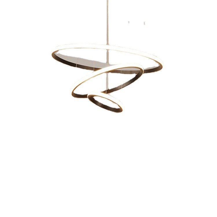 Protección de los ojos espectro completo comedor araña simple moderno arte nórdico bar comedor Mesa minimalista anillo redondo L lámpara