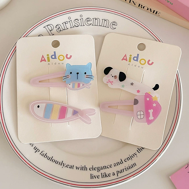 Cartoon hairgrip, cute hairpins, summer bangs, hair accessory
