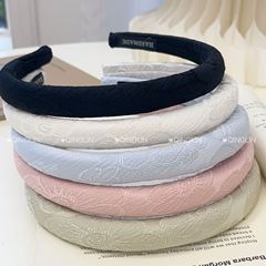 新款國風刺繡花朵布藝海綿發箍 新中式氣質優雅頭箍百搭頭飾髮飾