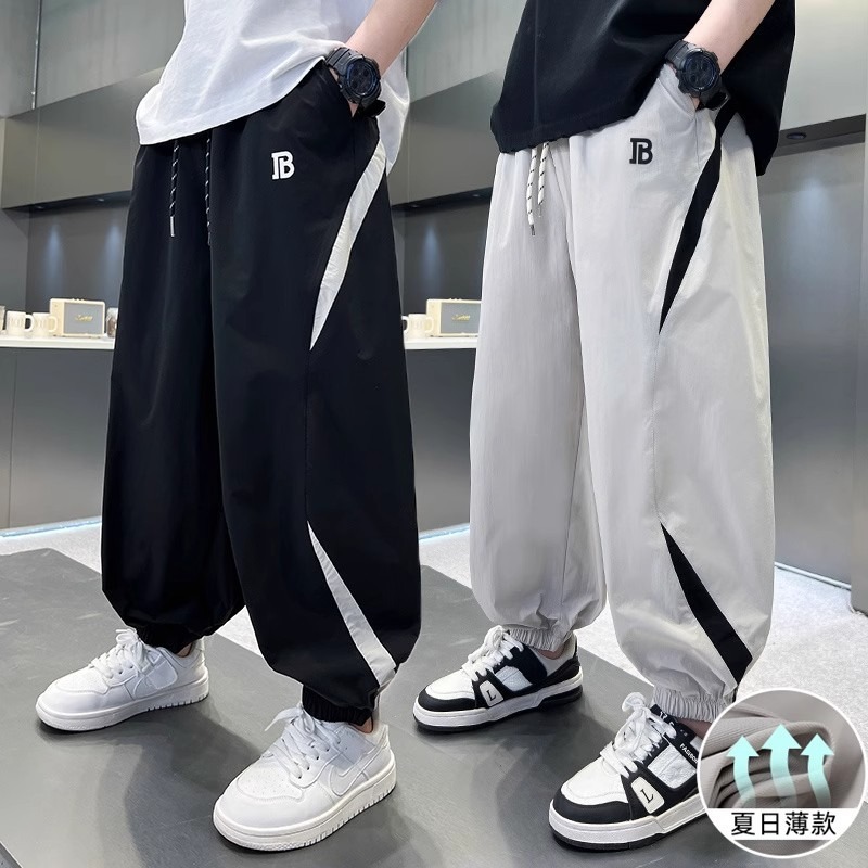 Korean Style Trendy Boys' Pants Summer Thin Children's Mosquito-Proof Pants 2025 New Style for Older Boys Summer Long Pants