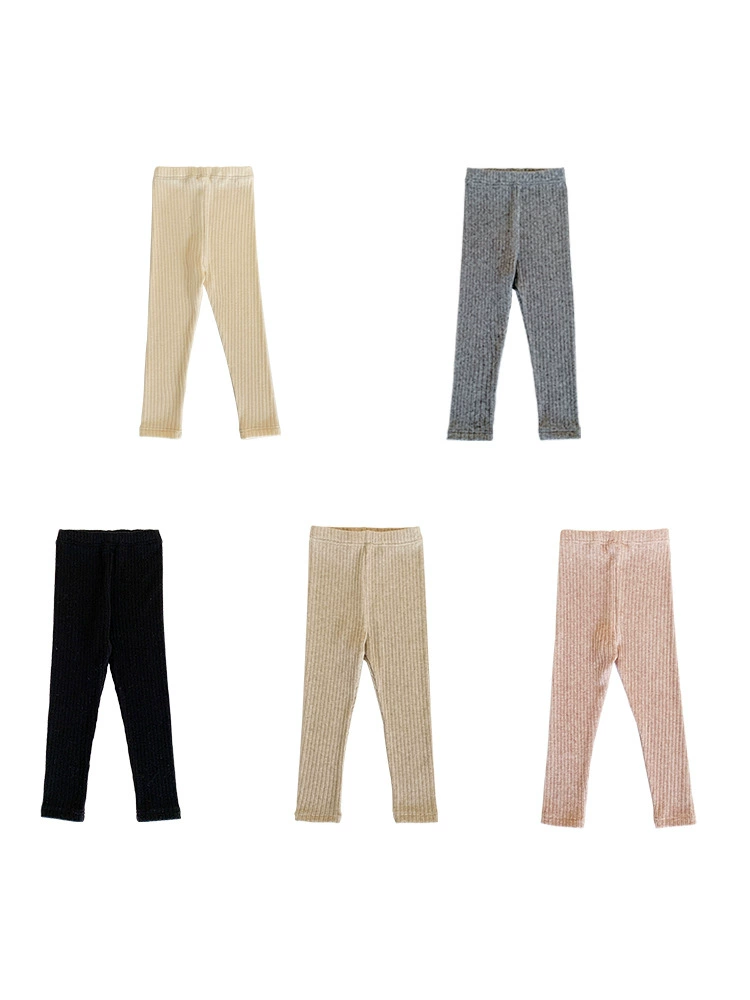 Autumn children's leggings, fashionable keep warm casual trousers girl's, western style