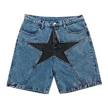 X 61028 Star Patch Denim Shorts �����ţ�ж̿� �羳ŷ��