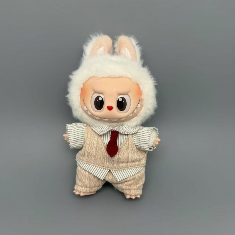 Labubu Doll Clothes First/Second Generation 17cm Macaron Labubu Vinyl Replacement Trendy Fashion Retro Clothes for Men Labubu Doll Clothes First/Second Generation 17cm Macaron Labubu Vinyl Replacement Trendy Fashion Retro Clothes for Men