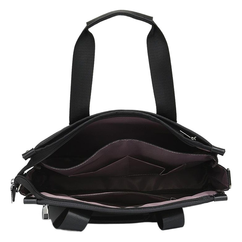 Factory direct laptop bag men's business horizontal portable briefcase shoulder messenger bag gift logo