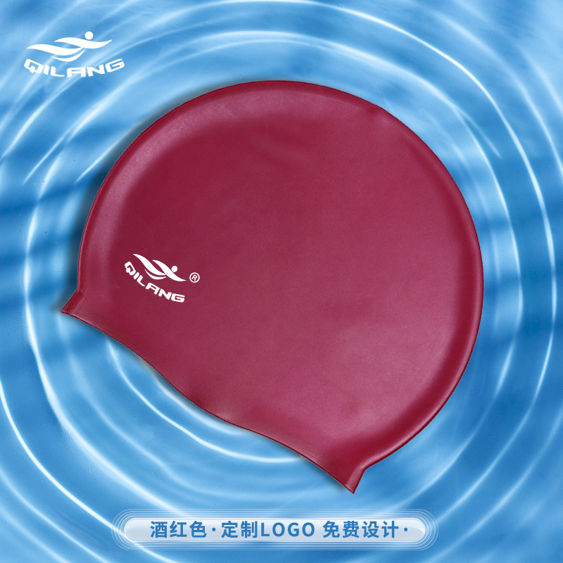50 gramos de sombrero de natación de silicona para aumentar la sombrera de natación para adultos unisex sombrero de oído impresa LOGO sombrero de natación al por mayor