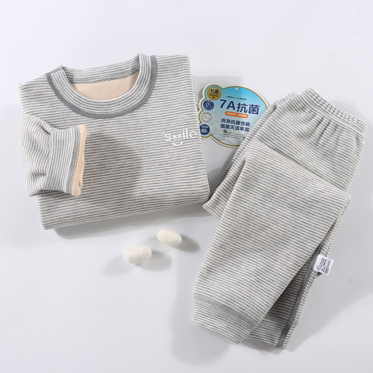 Pijamas de terciopelo de otoño e invierno para niños, traje cálido de terciopelo Oli colorido deshuesado para bebés, ropa de otoño gruesa para niños de mediana edad, pantalones largos