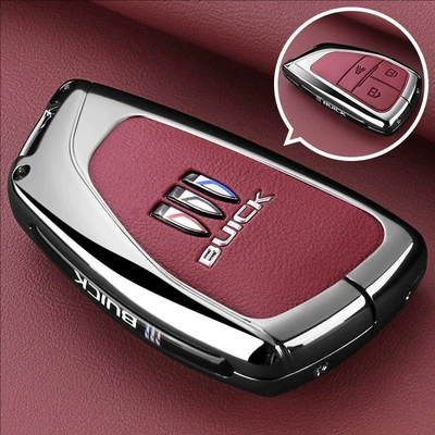 Static Rod/Key Bag Plus Key Cover Envision - smart-3-button-red-leather-single-shell