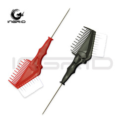 Professional hairdressing comb, temperature-resistant baking oil comb, hair dyeing comb, steel needle tip tail comb, soft hair inverted film highlighting comb, styling dyeing brush