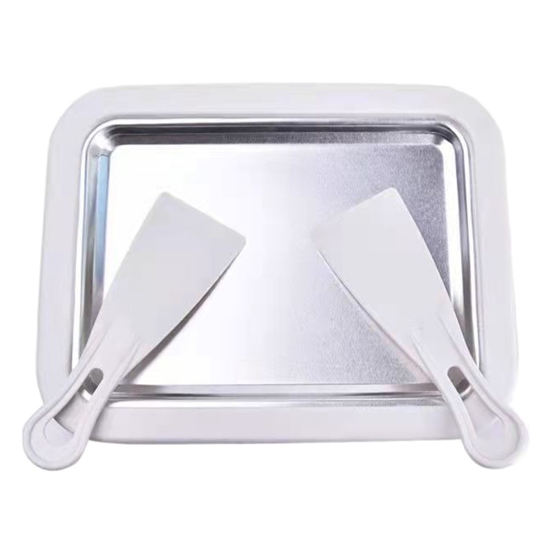 Máquina de helados para el hogar bandeja de hielo frito máquina para yogur frutas y helado infantil