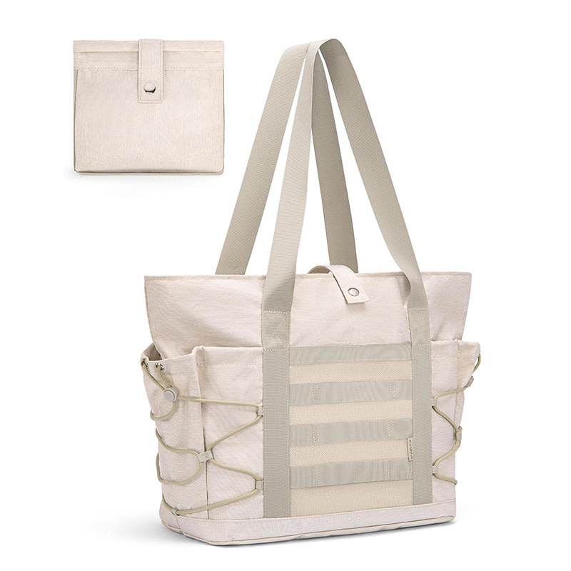 Bolso de mujer Bolso de deporte plegable de viaje Bolso de playa Bolso deportivo Bolso de compras impermeable con funda con cremallera