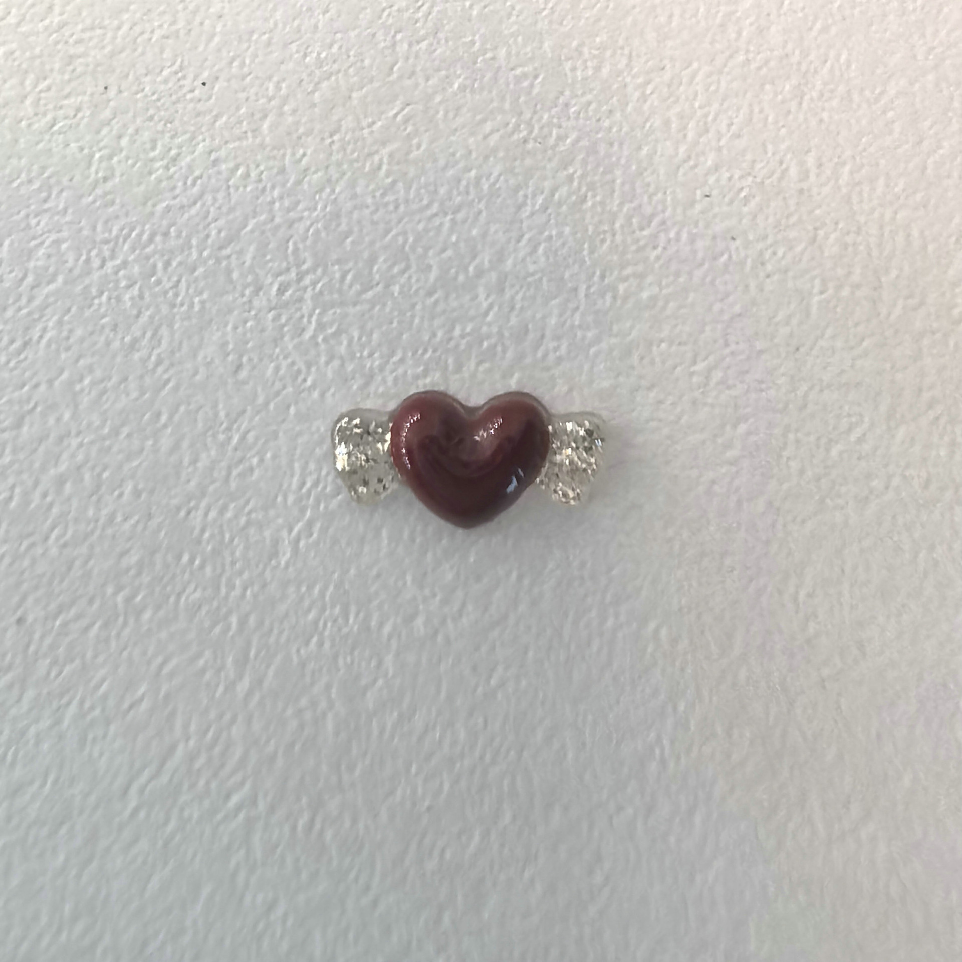 迷你爱心翅膀美甲饰品批发树脂配件手机壳发夹装饰材料0006.