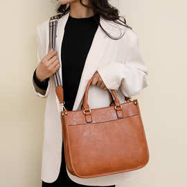 跨境bags包包妈咪包女新款休闲复古手提托特包时尚百搭单肩斜挎包