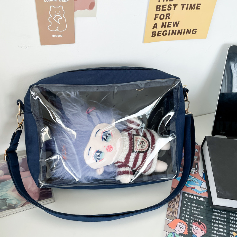 日本の JK パインバッグ透明ガールバッグアニメ漫画子供バッグ学生バッグショルダーバッグソフトガールバッグ|undefined
