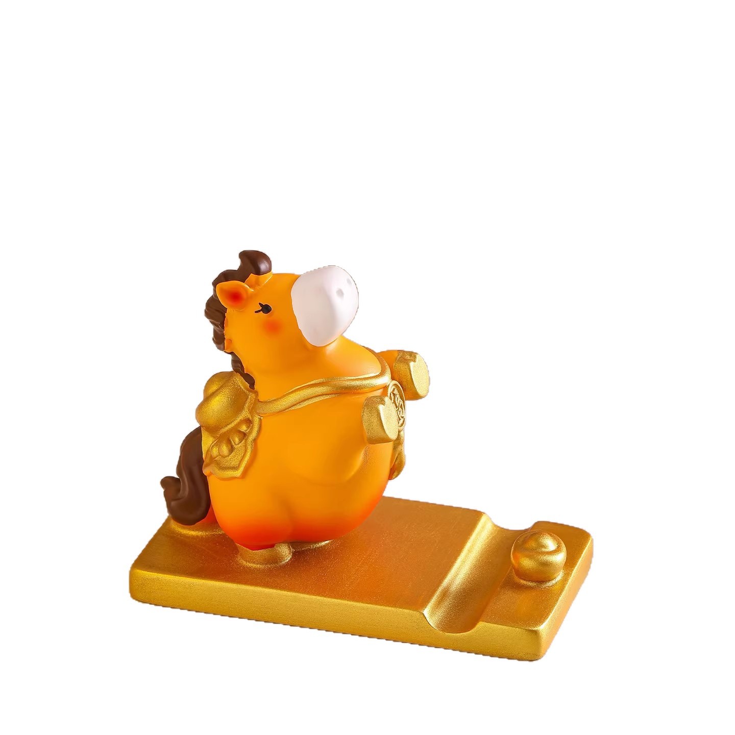 2026 Caballo Año Zodiaco Ornamento Caballo soporte de teléfono móvil Inmediatamente rico Muñeca Regalo Año del Caballo Regalo
