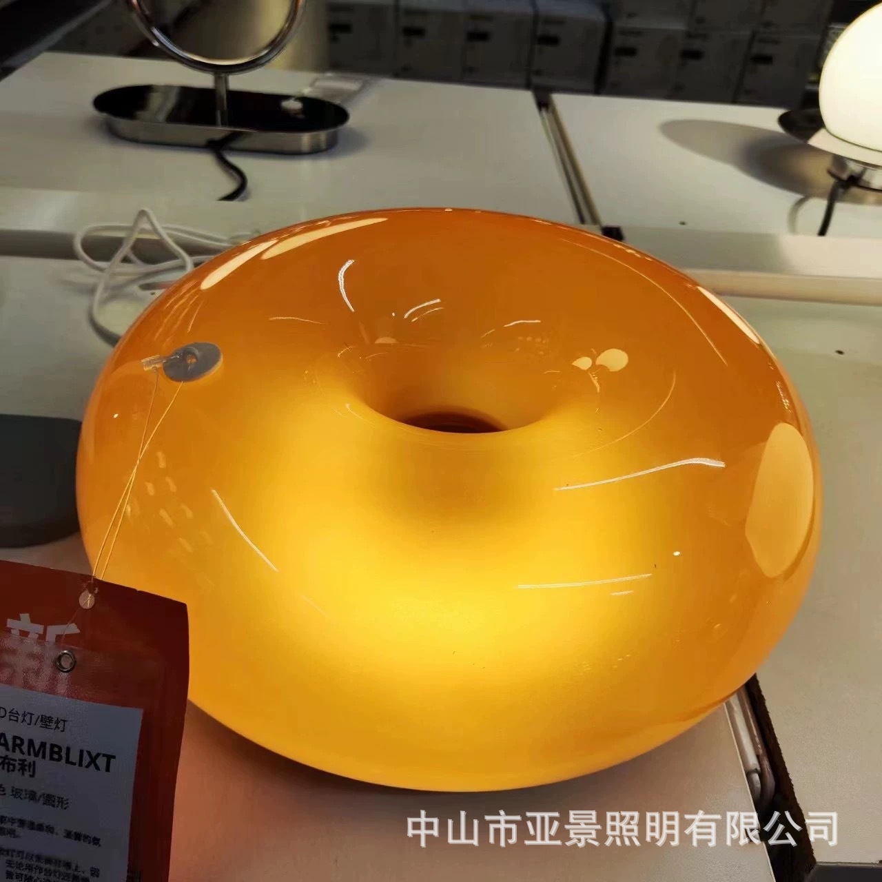 Donut Table Lamp Creamy Style Living Room Bedroom Touch Bedside Lamp Atmosphere Lamp Designer Corridor Wall Lamp