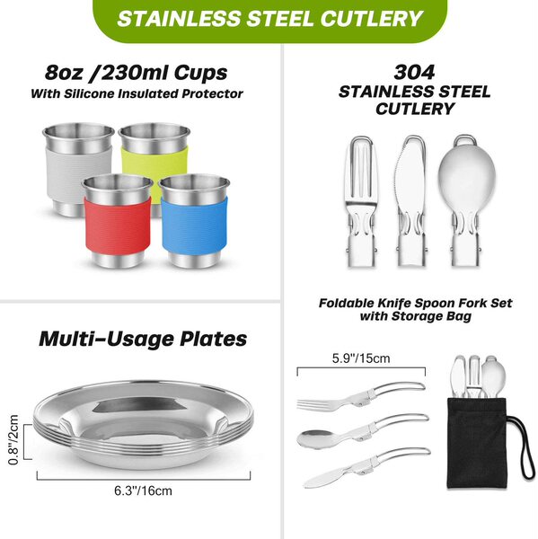Outdoor supplies Camping cooker cooker set Wild picnic barbecue…