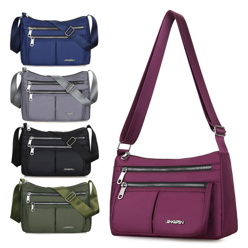 Large capacity canvas shoulder bag for women  new Korean style nylon crossbody bag for shopping mommy bag wholesale