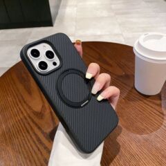 Apple iPhone16Promax 磁気ホルダー携帯電話ケース 15 ビジネス 14 保護カバーに適したクロスボーダーカーボンファイバー