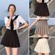 2024 New Pleated Skirt Short Skirt Women's Spring and Summer JK Short Skirt High Waist Pleated Skirt Slimming Pleated Skirt Black and White