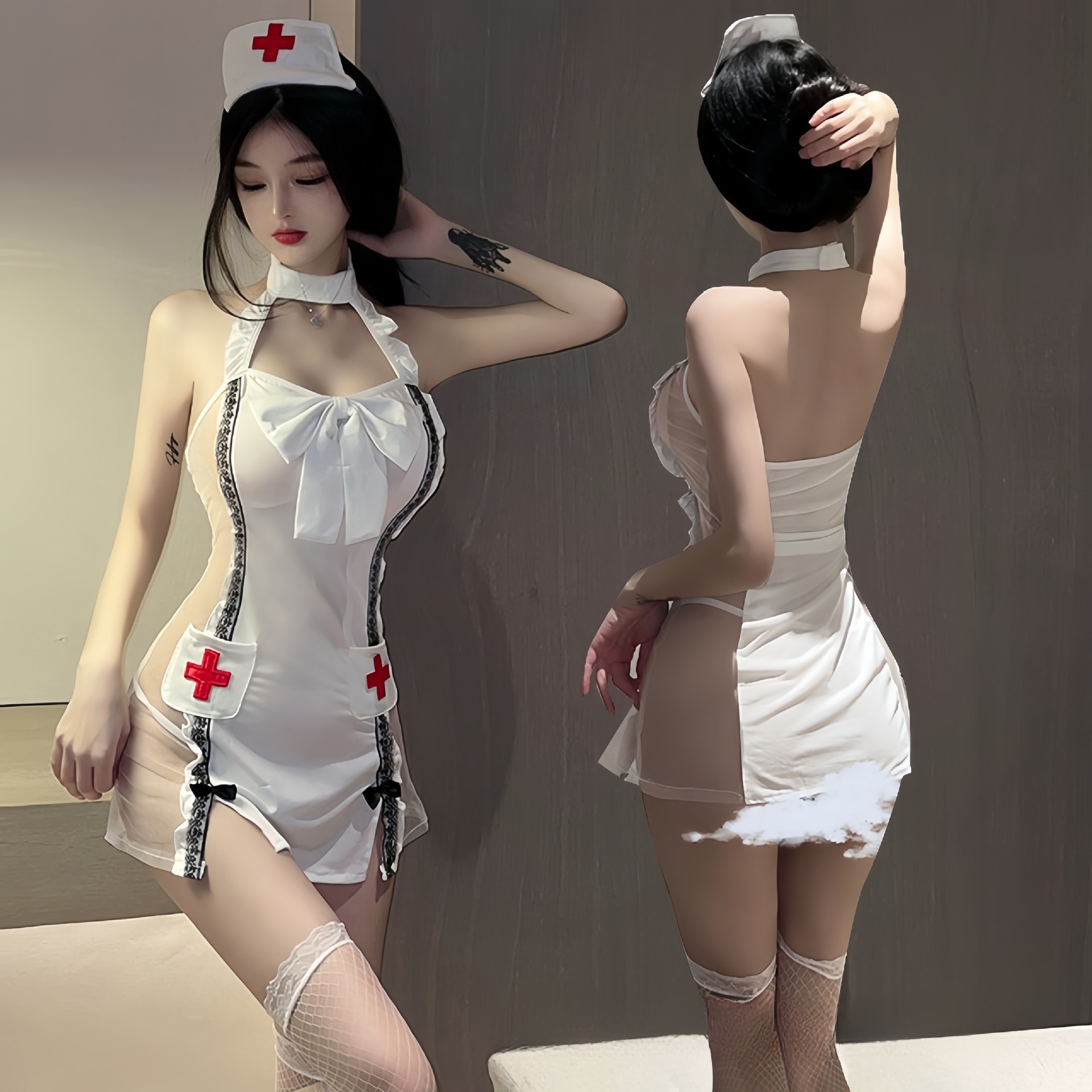 Sexy underwear sexy nurse uniform temptation suit pure desire to avoid passion role suit play wholesale cross-border.