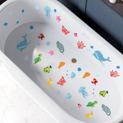 尚易SPZ-B098海洋動物浴室浴缸裝飾牆貼自粘防水防滑批發浴缸貼紙