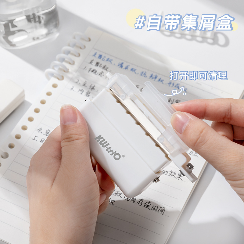 Universal hole puncher, ring, tear-off sheet