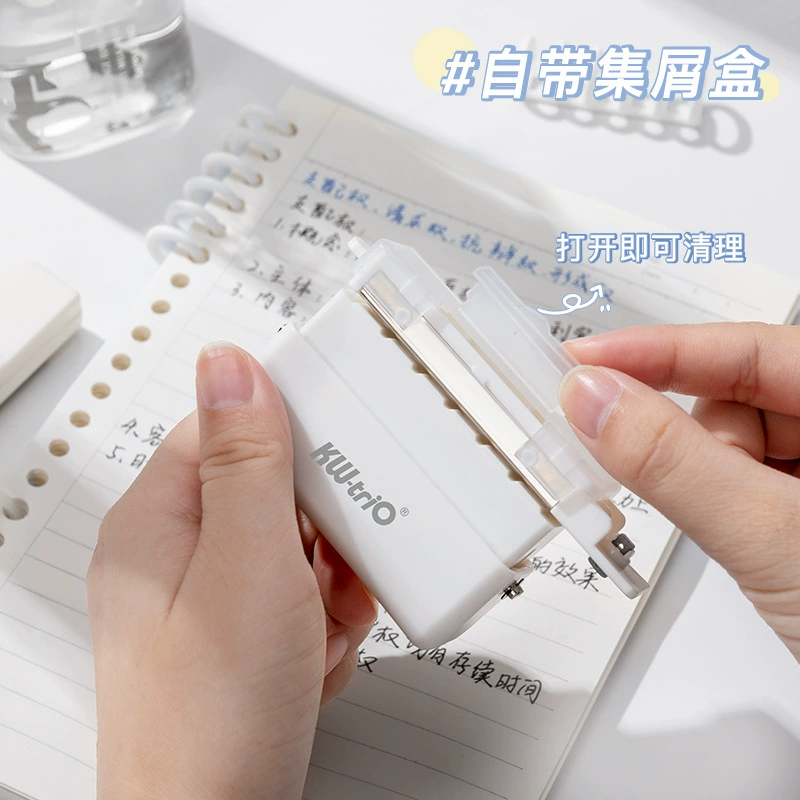 Universal hole puncher, ring, tear-off sheet
