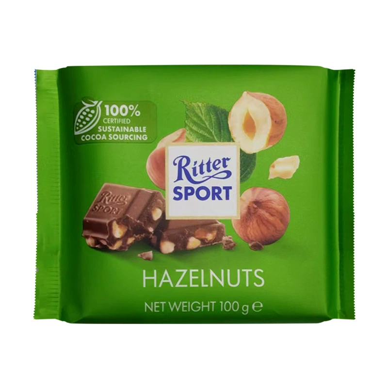 Germany Rittersport Ritter Portrert Harm, Hazelnut Milk Dark Chocolate Net Red Leisure Snacks