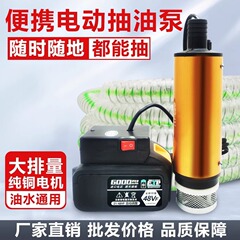 锂电池抽油泵12V24V电动抽水泵浇菜神器柴油油抽子加自吸泵自吸式