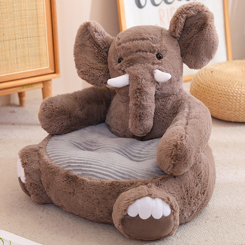 Caricatura panda elefante juguetes de peluche niños perezoso sofá asiento
