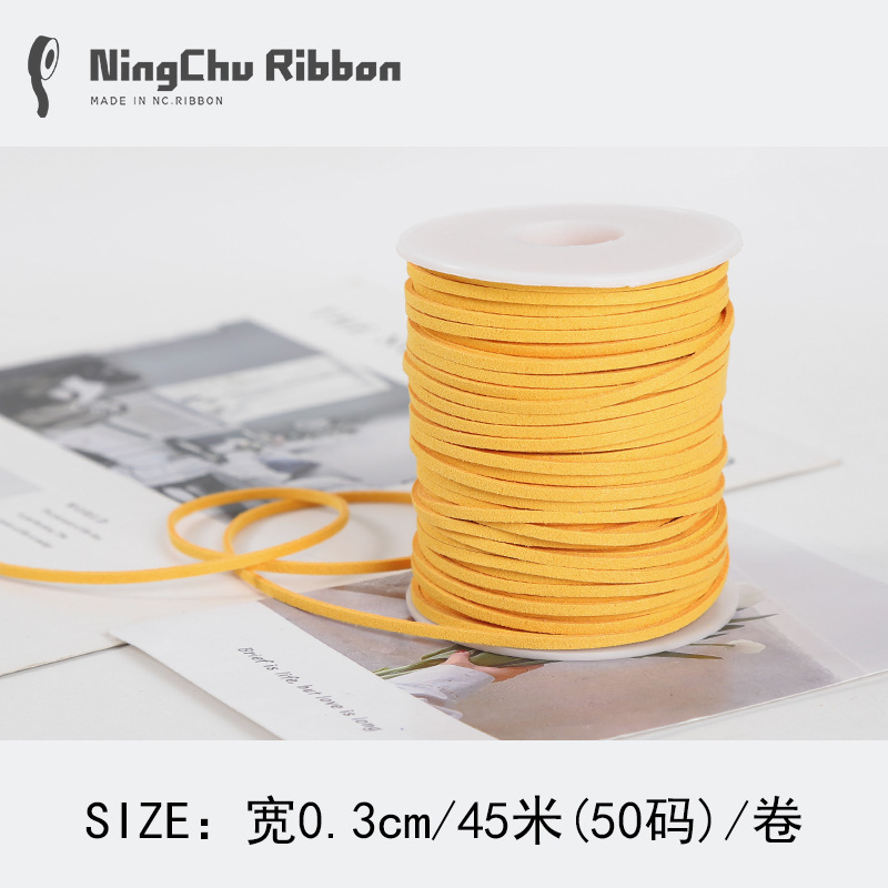 Coreano terciopelo deerskin cuerda floral terciopelo cinta ramo fresco cinta DIY regalo vaca cadena regalo decoración de la torta