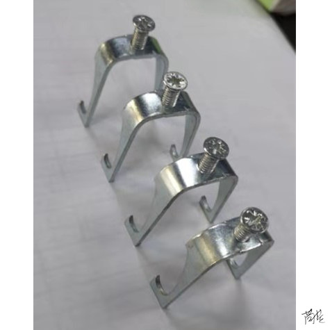 u型龙骨卡连接件铁质卡扣固定夹固定管吊杆镀锌线吊卡卡子螺丝套