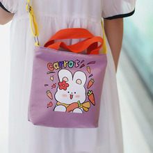可爱兔子帆布包小女孩包包韩版男女童手提逛街零钱包儿童斜挎包