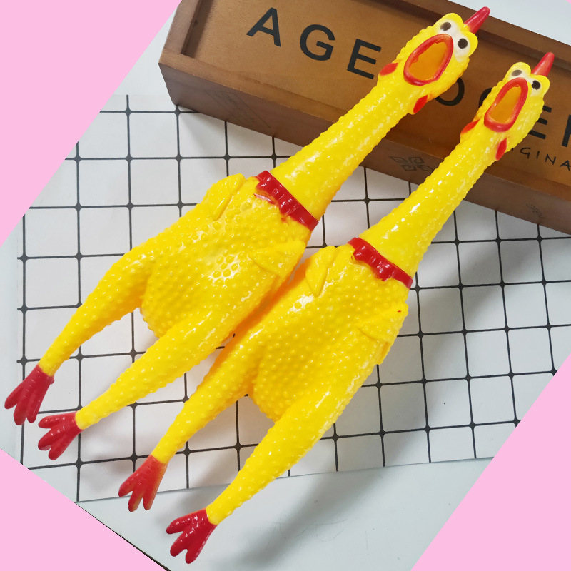 Large miserable chicken vinyl called Screaming Chicken/vent chicken whole person trick creative sound funny toy manufacturer