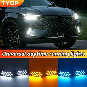 Universal Avtomobil Ulduzlu Səma LED Gündüz Hərəkət İşıqları, Axan Dönüş Sinyalları