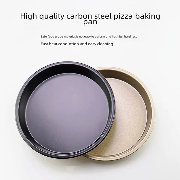 Factory 6 8 9 inch PIZZA plate round PIZZA plate carbon steel non-stick baking tools baking tray household cake mold